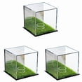 thumbnail image 1 of 3X Golf Ball Display Cabinet, Golf Ball Square Display Cabinet, Memorial Box, Acrylic Mirror Storage Box, 1 of 8