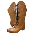 thumbnail image 7 of Cathalem Women's Mid-Calf Boots Female Shoes Adult Knee Boots for Women Wide Calf Fashion Women Artificial Leather Solid Color Autumn Wide Width Boots for Women Wide Calf (Brown, 6.5), 7 of 7