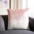 thumbnail image 3 of Safavieh Sarla Geometric Squares Pillow, 18" x 18", Blush/Gold, 3 of 5