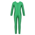 thumbnail image 6 of iEFiEL Kids Girls Long Sleeves Ballet Dance Gymnastics Leotard Jumpsuit Green S, 6 of 6