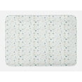 thumbnail image 1 of Scandinavian Bath Mat, Urban Life Apartment Bicycle on the Road and Trees Environment, Plush Bathroom Decor Mat with Non Slip Backing, 29.5" X 17.5", Pale Blue Yellow Green, by Ambesonne, 1 of 2