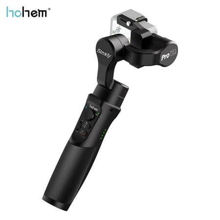 Sony Action Cam Battery hohem iSteady Pro 2 Upgraded 3- Handheld Action Camera Gimbal Stabilizer Splash Proof APP Remote Control Built-in 3600mAh Battery for GoPro Hero 7/6/5/4/3 for OSMO ACTION for Sony RX0 SJCAM YI Sports ()