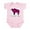 Petal Pink, variant on CafePress - Y Is For Yak Infant Bodysuit - Baby Light Bodysuit, Size Newborn - 24 Months