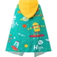 thumbnail image 6 of Kids Hooded Towels - Soft and Absorbent Bath, Beach, Swim Pool 60"x35" Large Towel Cover Up for Boys and Girls Robot Robot, 6 of 6