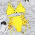 thumbnail image 4 of Yoodem Swimsuit for Women One Piece Swimsuit Women Womens Push Up Bikini Set Swimsuit Swimwear Brazilian Bathing Suit Tankini Swimsuits for Women Yellow L, 4 of 4