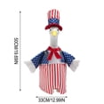 thumbnail image 5 of AZXY Porch Goose Outfits for 20 Inch Large Statues, Patriotic 4th of July Costume with Matching Top Hat and Bow Tie, Stars and Stripes Design for Independence Day Outdoor Yard, Garden Decorations, 5 of 7