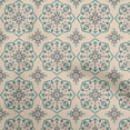 thumbnail image 1 of oneOone Polyester Spandex Light Brown Fabric Asian Ornament Floral Tile Craft Projects Decor Fabric Printed By The Yard 56 Inch Wide, 1 of 4