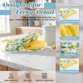 thumbnail image 4 of 2 Pcs Oven Mitts Non-Slip Cotton Mitts Set for Kitchen Baking Cooking,Yellow Lemons On A Light Background, 4 of 7