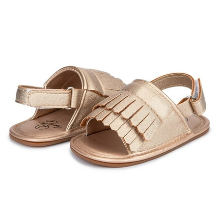 

Cathalem Kids Water Shoes Girls Boys Girls Open Toe Tassels Shoes First Walkers Shoes Toddler Water Shoes Girls Size 7 Gold 0 Months