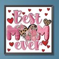 thumbnail image 3 of Kit de pintura de diamante 5D DIY con forma especial parcial, la mejor madre, 30x30cm, 3 of 9