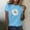 A503 Blue, variant on Womens T Shirts Short Sleeve Crew Neck Tops Flower Graphic Tee Shirt Summer Fashion Tunic Tops Dressy Casual Blouses Workout Y2K Tees