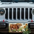 thumbnail image 5 of License Plate, Cow and Rabbit in Spring Scene Decorative Front,Personalized Stainless Steel License Plate Cover For Men Women,12.2" X 6.2", 5 of 6