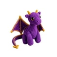 thumbnail image 2 of 2026 Emotional Support Dragon Pocket Buddy Office Companion,5.9'' Tiny Dragon Plush Stuffed Animals with Affirmation Encouragement Card,Fantasy Gift for Students & Adult(Purple0, 2 of 6