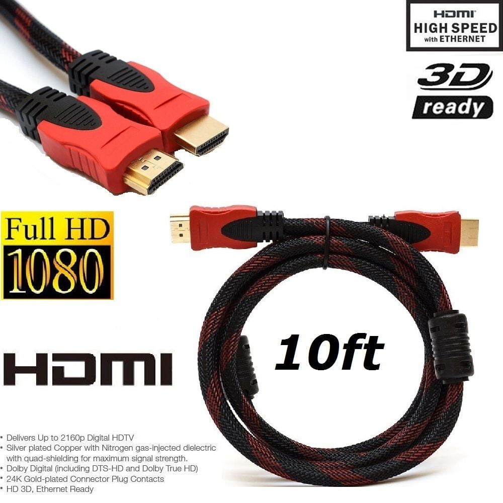 CableVantage HDMI Cable Cord For TV HDTV Xbox Xbox 360 Xbox One PS3 PS4