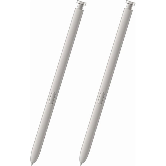 2 Pack Stylus Pen for Galaxy S25 Ultra, High Sensitivity Touch Screen S Pen Replacement, Fine Tip for Writing Drawing, No Bluetooth Needed, Light Gray