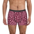 thumbnail image 2 of Goofa Rose Leopard Print Printed Men's Boxer Briefs Underwear, Moisture-Wicking Underwear, Trunk,Soft and Breathable Cotton Underwear-, 2 of 9