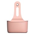 thumbnail image 1 of Organizador de utensilios de cocina con ventosa, estante para fregadero, escurridor, soporte para esponja (rosa), 1 of 6