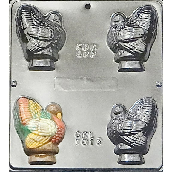 1013 3" Turkey Assembly Chocolate CandyMold