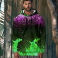 thumbnail image 6 of Hoodies for Men Women 3D Graphic Flame Printing Fleece Sweatshirts Pullover Novelty Cool Funny Hooded Sweatshirt Fall Winter Clothing with Pockets, 6 of 9