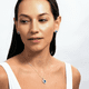 thumbnail image 4 of Aretes para Mujer de Plata .925 con Zirconia Cúbica,  LuckyLy Aretes de Corazón Brillante – Joyería Ideal como Regalos para Mamá y Regalos para Mujer en San Valentín y Navidad, Modelo Zaria azul, 4 of 7