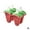 red, variant on Food-Grade Silicone Watermelon Popsicle Molds with Leak-Proof Cover for Diy Homemade Ice Cream, 4 or 6 Pack