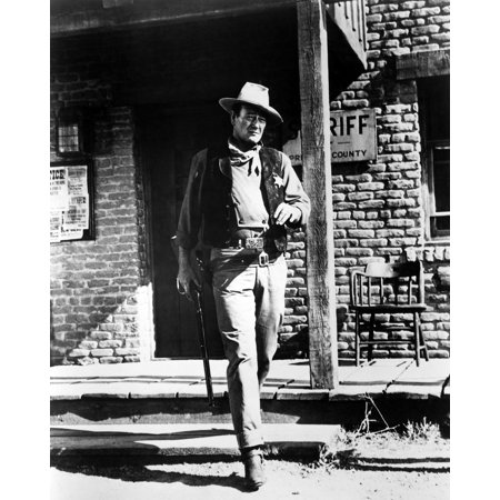 Rio Bravo J. Wayne Walking Outside Sheriff's Office 24x36 Classic Hollywood Poster