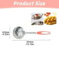 thumbnail image 3 of Harpily Cooking Utensils Non SLIP Kitchen Strainer Stainless Colander Spoon Hand Polished Soup Hot Pot Spoon Thickened, 3 of 4