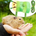 thumbnail image 2 of Ferret Harness and Lead Rope Adjustable Small Animal Vest For Training Hamster Hedgehog Bunny Puppy Kitten Raccoon Green, 2 of 5