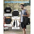 thumbnail image 4 of Holuxer Insulated Lunch Bag & Lunch Box for Men/Women - Double Deck Expandable Tactical Lunch Cooler Bags for Work - Soft Adult Lunchbox for Outdoor Beach Picnic Camping Travel (Black,16L), 4 of 6