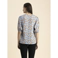 thumbnail image 6 of Moomaya Womens Oversize Viscose Tunic Top, Lantern Sleeves Summer Top, 6 of 8