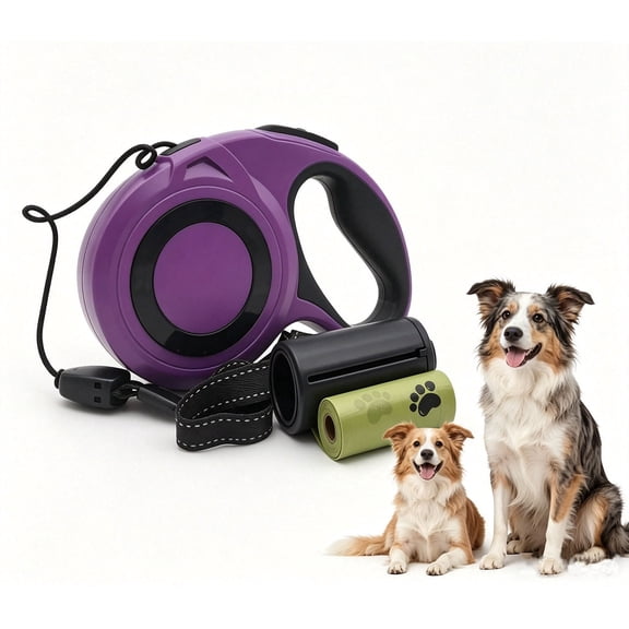 Retractable Dog Leash 26ft,Pet Adjustable Leash, 360° Tangle-Free for Small Medium Large Dogs Up to 110lbs
