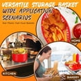 thumbnail image 7 of NOGIS Fast Food Baskets, 8.9 x 5.6 x 1.5 Inch, Set of 12, Red - Oval Plastic Food Serving Baskets for Restaurant, Home Kitchen, Office, Party, Picnic (Red), 7 of 7