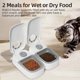thumbnail image 3 of 2 Meals Automatic Pet Feeder Smart Cat Food Dispenser For Wet & Dry Food Kibble Dispenser Accessories Auto Feeder For Cat ShopWise Round, 3 of 8