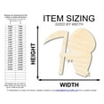 thumbnail image 2 of Unfinished Wood Grim Reaper Shape 3" / 1/8", 2 of 3
