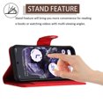 thumbnail image 5 of for Google Pixel 8 Wallet Case, Elegant Card Holder Cash Slot PU Leather Kickstand Shoulder Strap Shockproof Protective Flip Women Girls Case Cover for Google Pixel 8, Red, 5 of 6