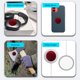 thumbnail image 5 of Cubierta adhesiva trasera de silicona Locator Tracker para Apple Airtags (rojo vino), 5 of 8