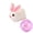 Pink, variant on Automatic Rolling Bunny Ball Toy Moving Rabbit In Rolling Ball Interactive Cat Toy For Indoor Kittens Transparent Scratch Resistant Quiet Rolling Anxiety Relief(Pink)