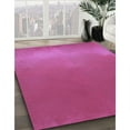 thumbnail image 3 of Ahgly Company Machine Washable Indoor Rectangle Transitional Deep Pink Area Rugs, 2' x 5', 3 of 7