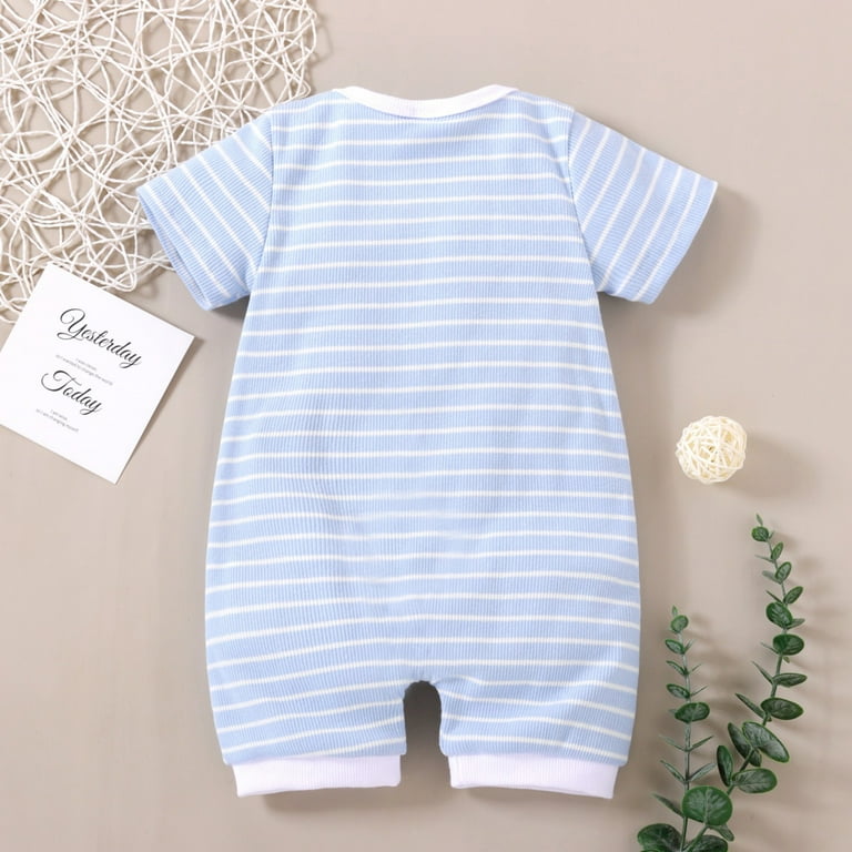 Akiihool Baby Boy Outfits Summer Baby Bodysuit Short Sleeve One