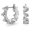thumbnail image 1 of Pendientes Swarovski Matrix con forma de aro pequeño con cristales transparentes, 1 of 6
