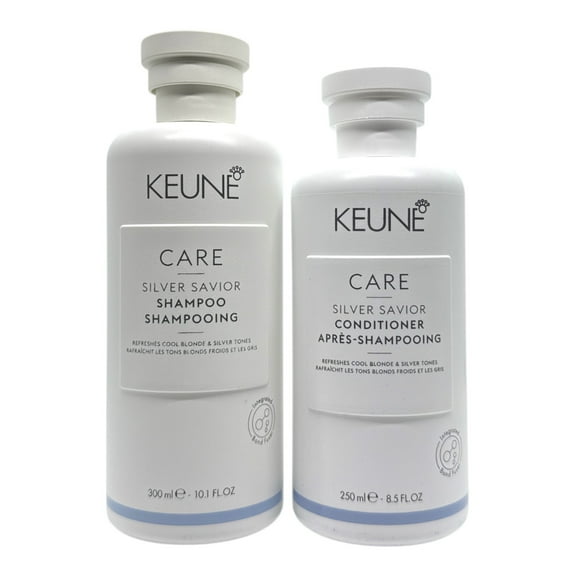 Keune Care Silver Savior Shampoo 10.1 Oz & Conditioner 8.5 Oz Set