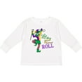 thumbnail image 3 of Inktastic Let the Good Times Roll Mardi Gras Jester Boys or Girls Long Sleeve Toddler T-Shirt, 3 of 5