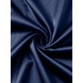 thumbnail image 5 of Navy Blue Satin V-Neck Sleeveless Wrap Mini Dress With Ruched Waist For Day Or Evening, 5 of 6