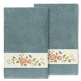 thumbnail image 4 of Authentic Hotel and Spa  100% Turkish Cotton Rebecca 2PC Embellished Bath Towel Set Cream, 4 of 5