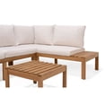 thumbnail image 4 of Urban Elements Giffo 3 Pieces Teak Patio Conversation Set with White Cushions, 4 of 9