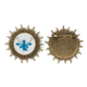 thumbnail image 1 of Levantando pesas, gimiendo. Pin de gancho de metal vintage con forma de sol Unbranded M, 1 of 3