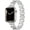 Silver, variant on KOMI Compatible with Apple Watch Band 49/46/45/44/42/41/40/38mm Women Men, Dressy Stainless Steel Metal Square Hollow Designer Adjustable Bracelet for iWatch Series 10/9/8/7/6/5/4/3/2/1/SE/Ultra