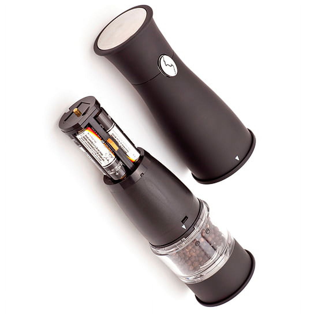 Ozeri Artesio Electric Salt and Pepper Grinder Set BPA-Free Ceramic Burr Mill