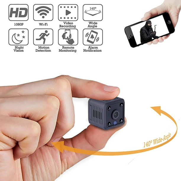 Caméra espion sans fil Hidden Wifi Mini caméra Hd 1080p Portable Home  Security Cameras Covert Nanny Cam Small Indoor Outdoor Video Recorder  Motion