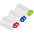 thumbnail image 1 of TORUBIA 3pcs Rolling Tube Toothpaste Squeezer Toothpaste Seat Holder Stand Rotate Toothpaste Dispenser for Bathroom (Red, Blue and Green), 1 of 7
